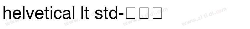 helvetical lt std字体转换